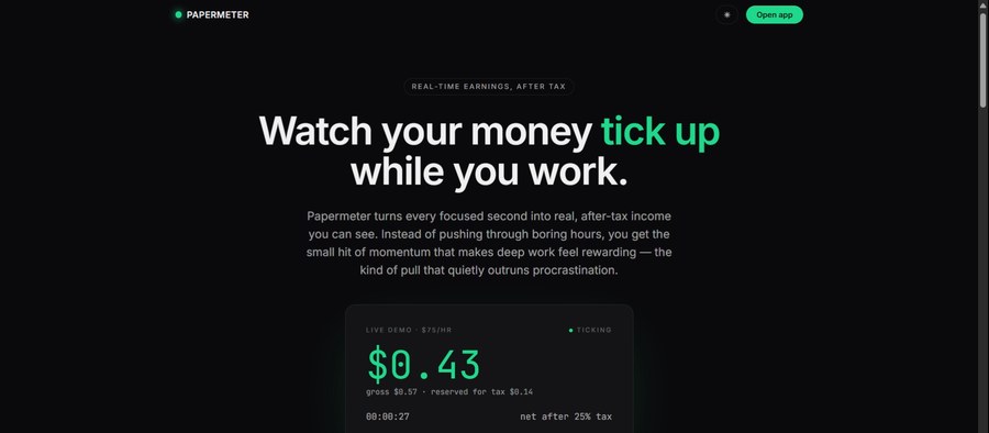 Papermeter app